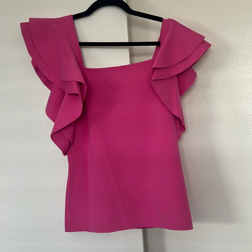 Inc ruffle sleeves blouse